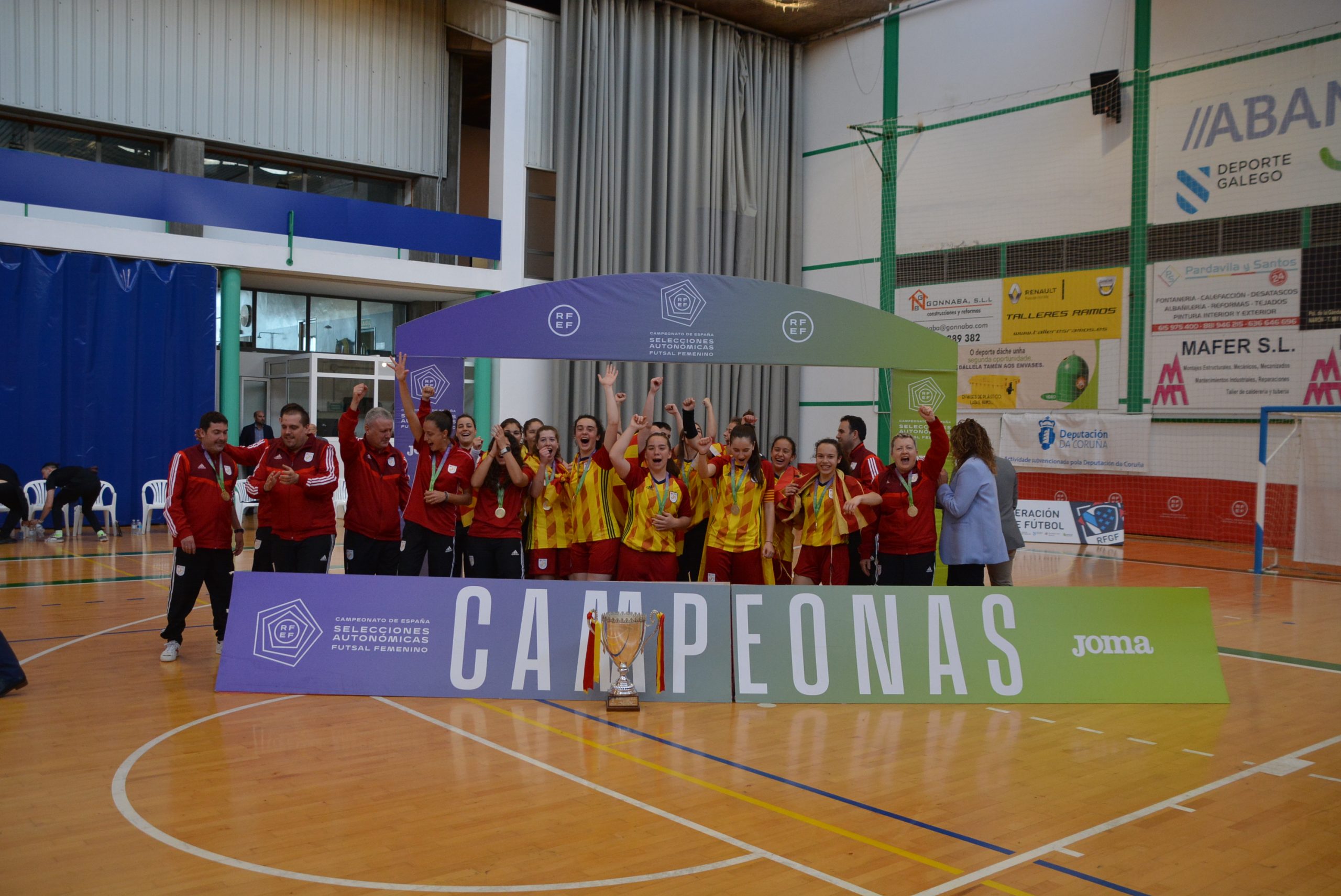 La Selección Catalana de Fútbol Sala Campeona de España de Selecciones en categoría Sub